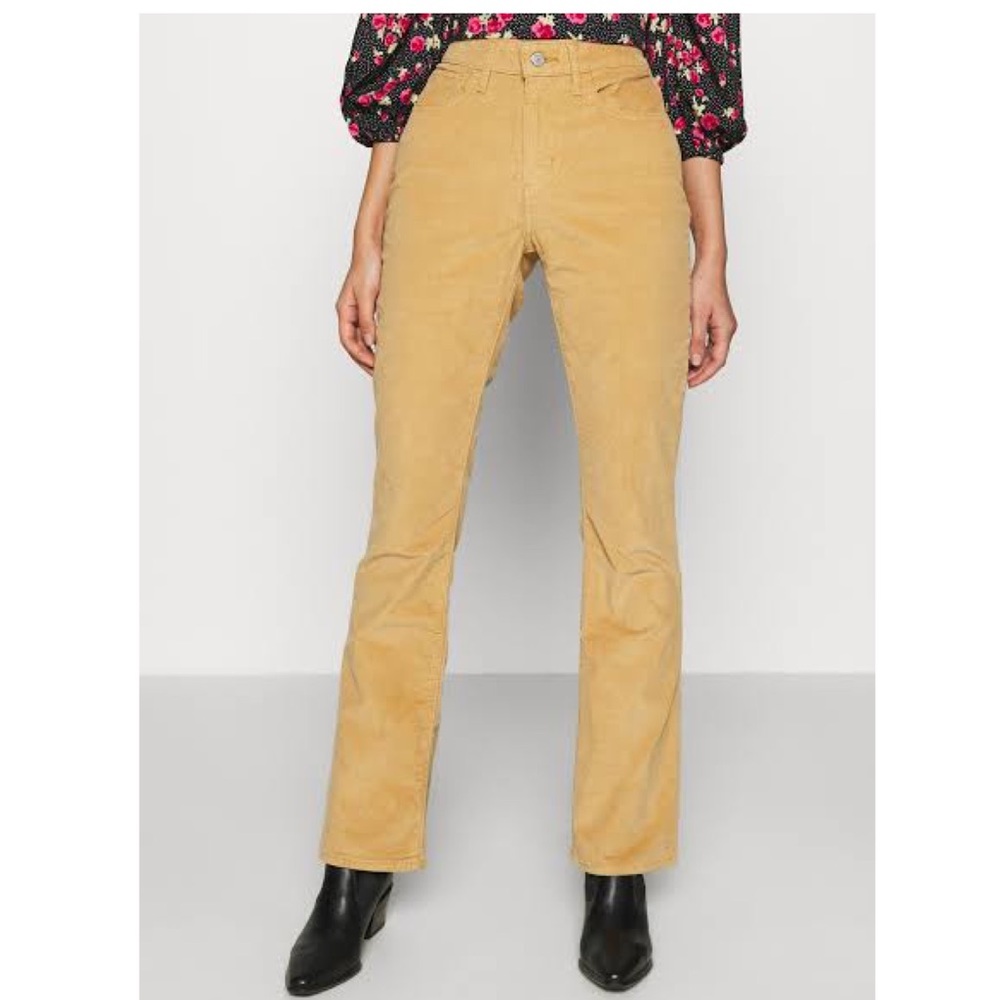 Levi’s bootcut high rise jeans mustard